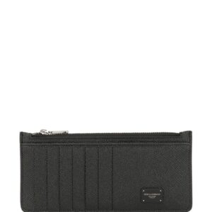 Dolce & Gabbana logo-tag vertical card holder