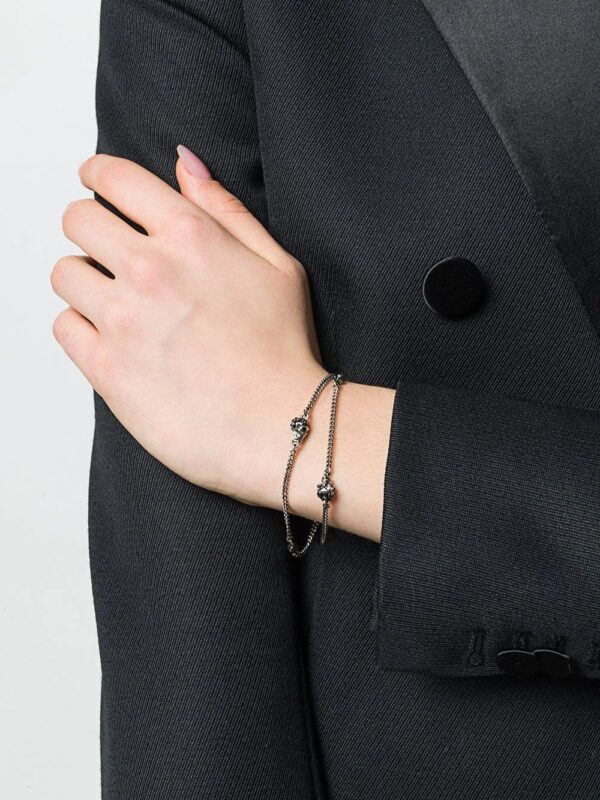 Alexander McQueen  skulls bracelet - Image 2