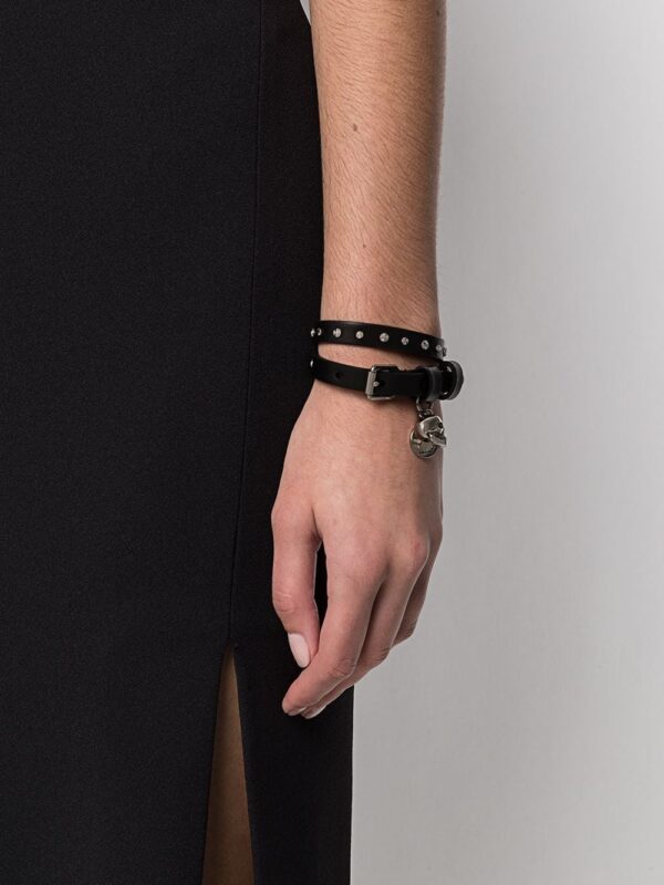 Alexander McQueen  double wrap skull bracelet - Image 2