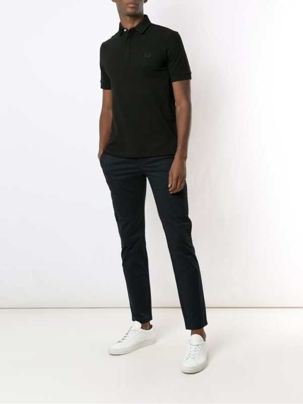 Armani Exchange tonal-logo slim-fit polo shirt - Image 2