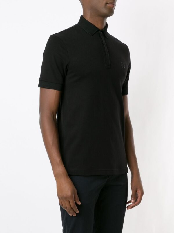 Armani Exchange tonal-logo slim-fit polo shirt - Image 3