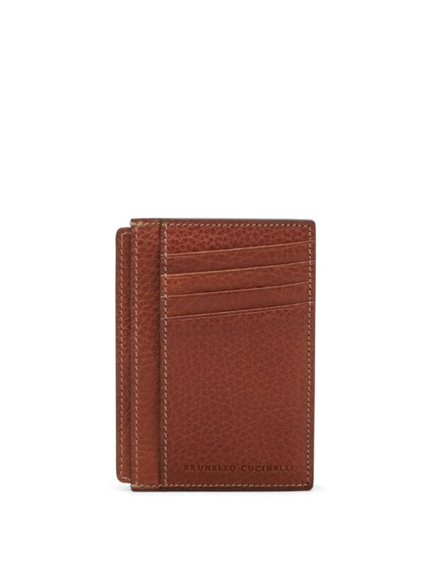 Brunello Cucinelli logo stamp cardholder - Image 4