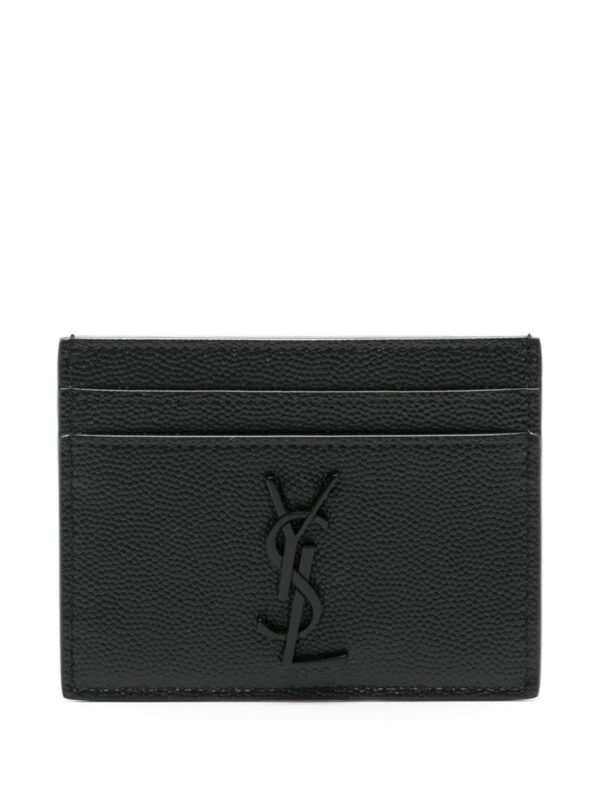 Saint Laurent Cassandre-logo leather cardholder