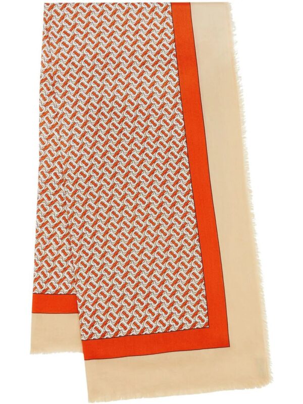 Burberry  Monogram Print Lightweight Cashmere Scarf