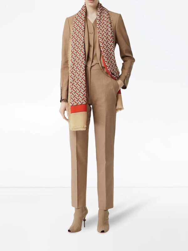 Burberry  Monogram Print Lightweight Cashmere Scarf - Image 2