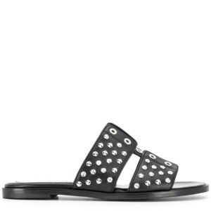 Alexander McQueen  stud embellished slides