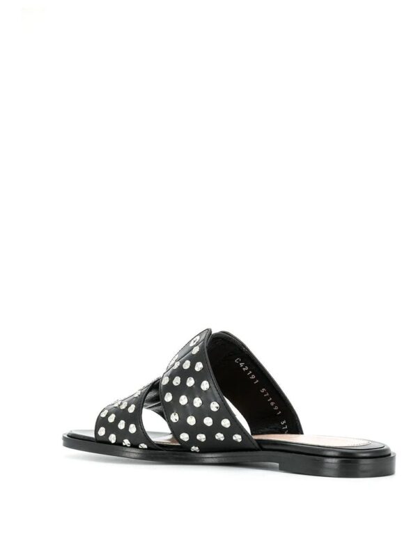 Alexander McQueen  stud embellished slides - Image 3