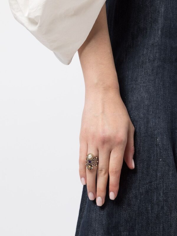 Alexander McQueen  embellished spider ring - Image 2