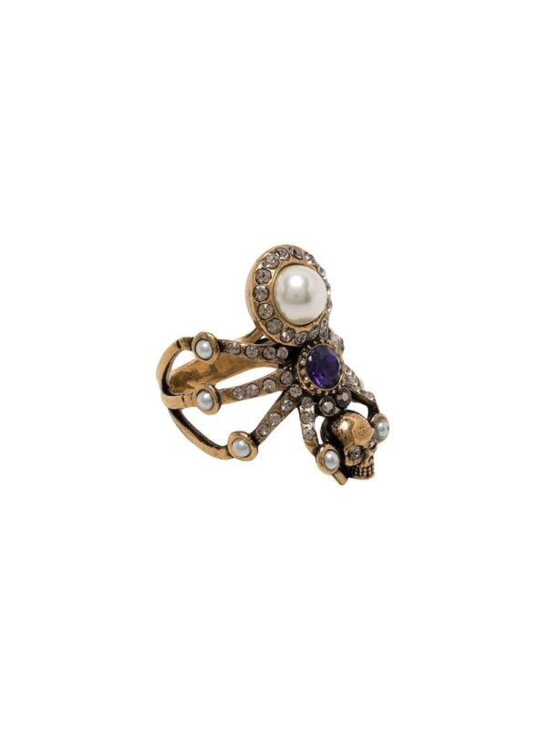 Alexander McQueen  embellished spider ring