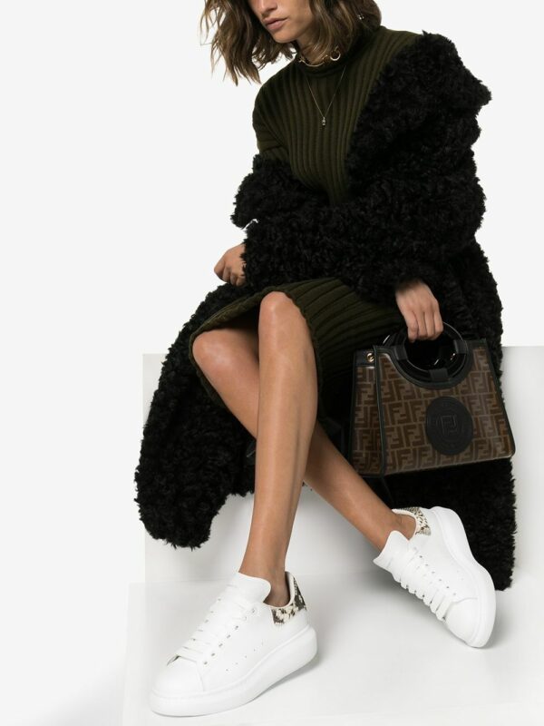 Alexander McQueen  Oversized contrast heel counter sneakers - Image 2