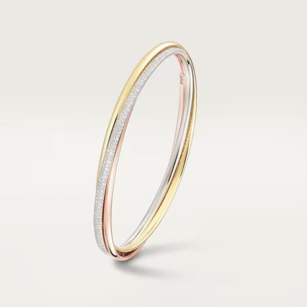 Cartier  Trinity bracelet, small model, half-paved - Image 2