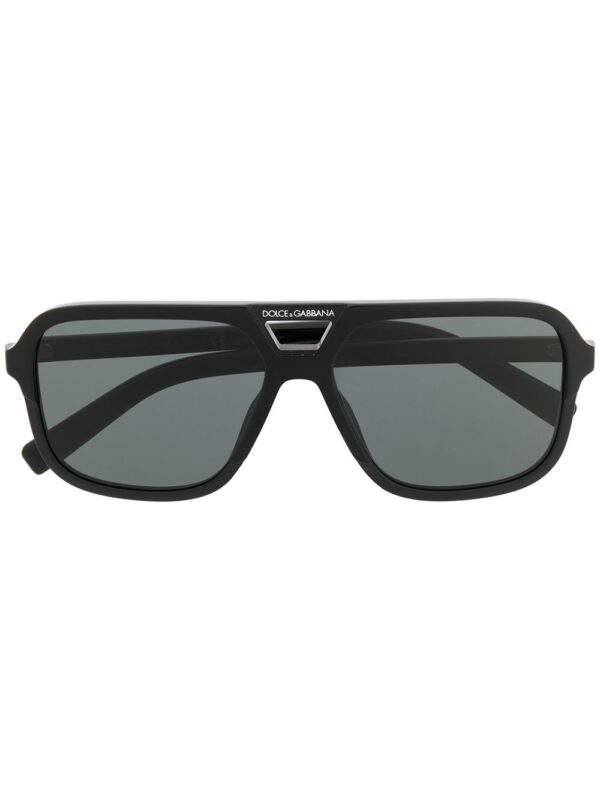 Dolce & Gabbana Eyewear aviator frame logo sunglasses