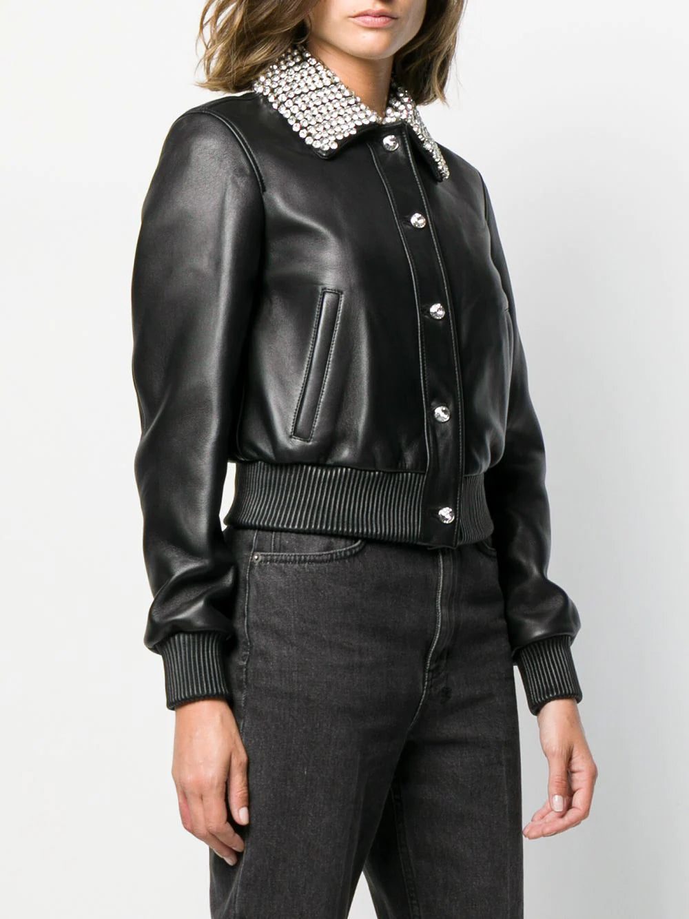 Philipp Plein cropped bomber jacket - Image 3