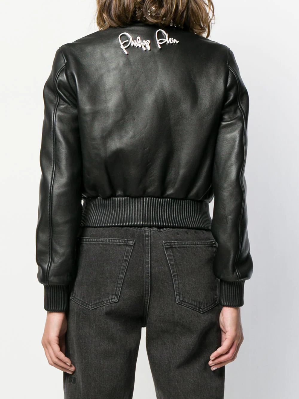 Philipp Plein cropped bomber jacket - Image 4
