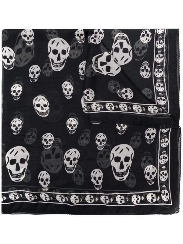Alexander McQueen  skull motif scarf