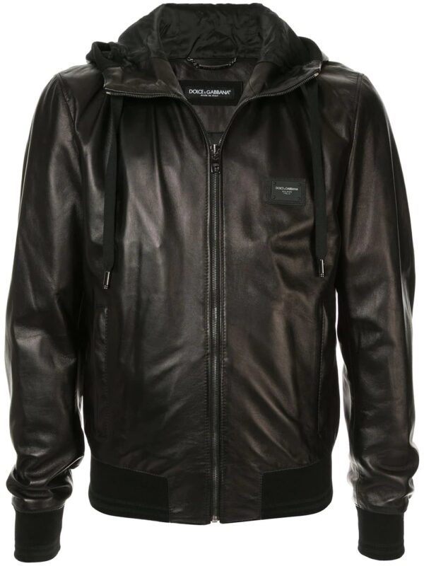 Dolce & Gabbana  hooded leather jacket
