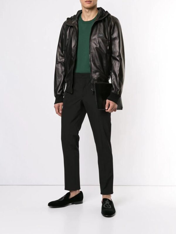 Dolce & Gabbana  hooded leather jacket - Image 2