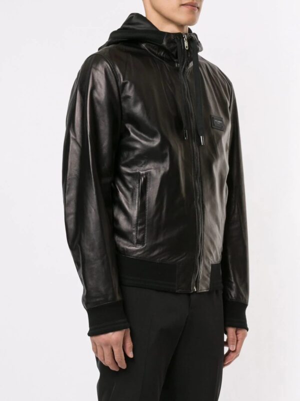 Dolce & Gabbana  hooded leather jacket - Image 3