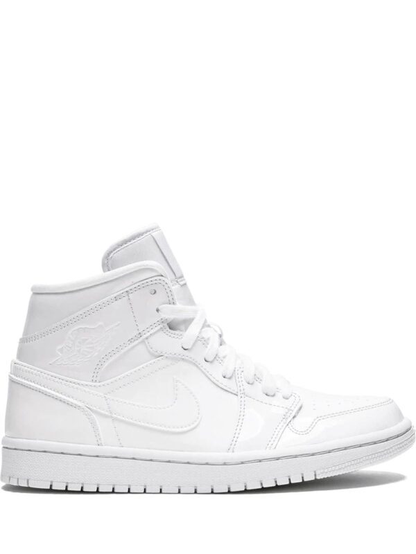 Jordan  Air Jordan 1 Mid triple white patent leather