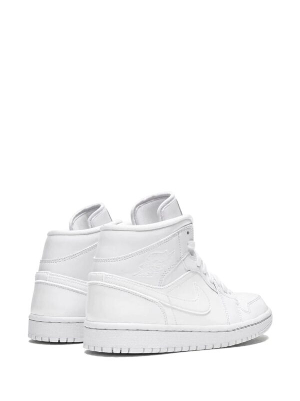 Jordan  Air Jordan 1 Mid triple white patent leather - Image 3