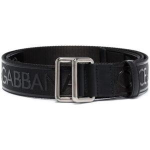 Dolce & gabbana  logo print buckled belt