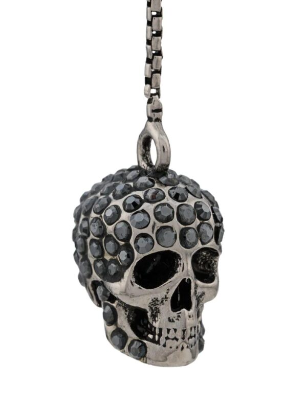 Alexander McQueen  skull embellished drop earrings - Image 3