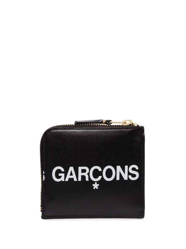 Comme Des Garçons Wallet  logo zipped wallet. - Image 2
