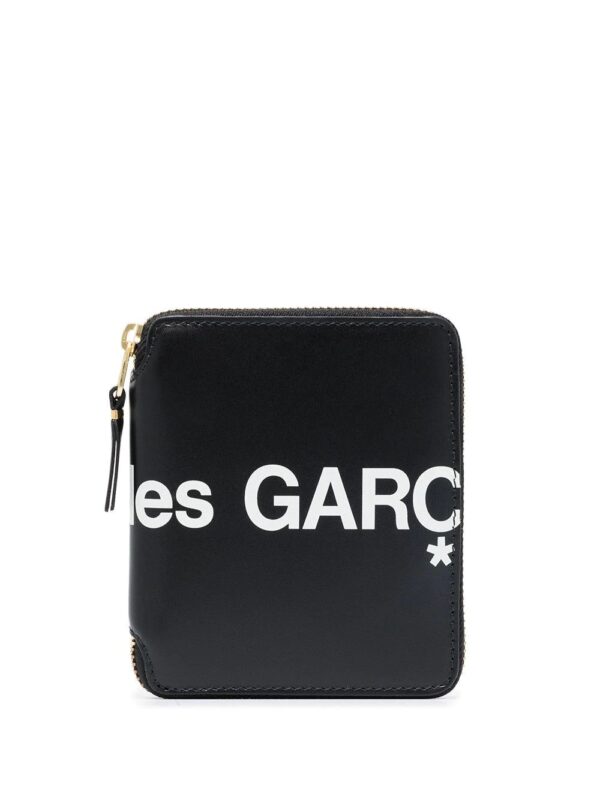 Comme Des Garçons Wallet  logo-print zip-fastening wallet