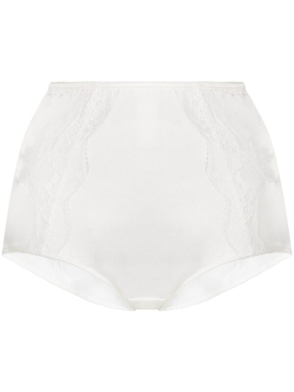 Dolce & Gabbana  high-waisted lace-detail satin briefs