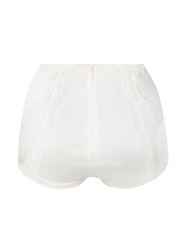 Dolce & Gabbana  high-waisted lace-detail satin briefs - Image 2