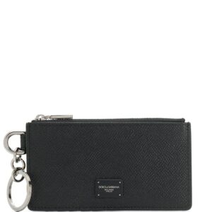 Dolce & Gabbana  logo plaque zipped cardholder