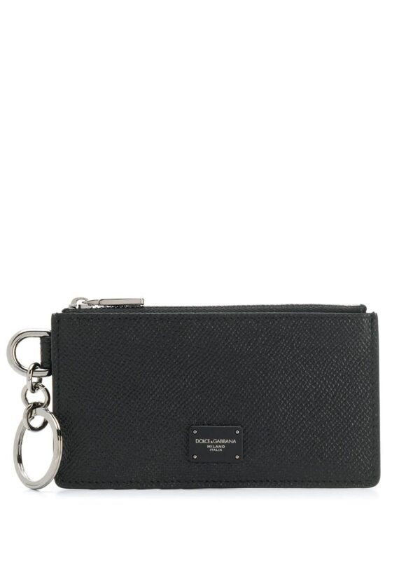 Dolce & Gabbana  logo plaque zipped cardholder