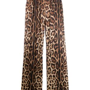 Dolce & Gabbana  leopard-print satin pajama bottoms