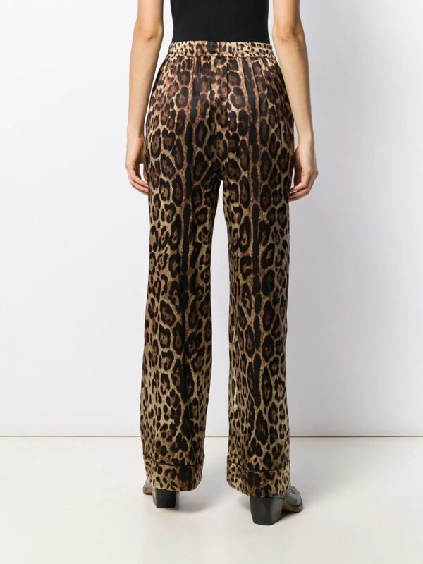 Dolce & Gabbana  leopard-print straight trousers - Image 4