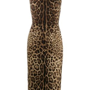 Dolce & Gabbana  leopard print fitted dress