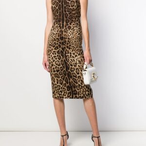 Dolce & Gabbana leopard-print midi dress