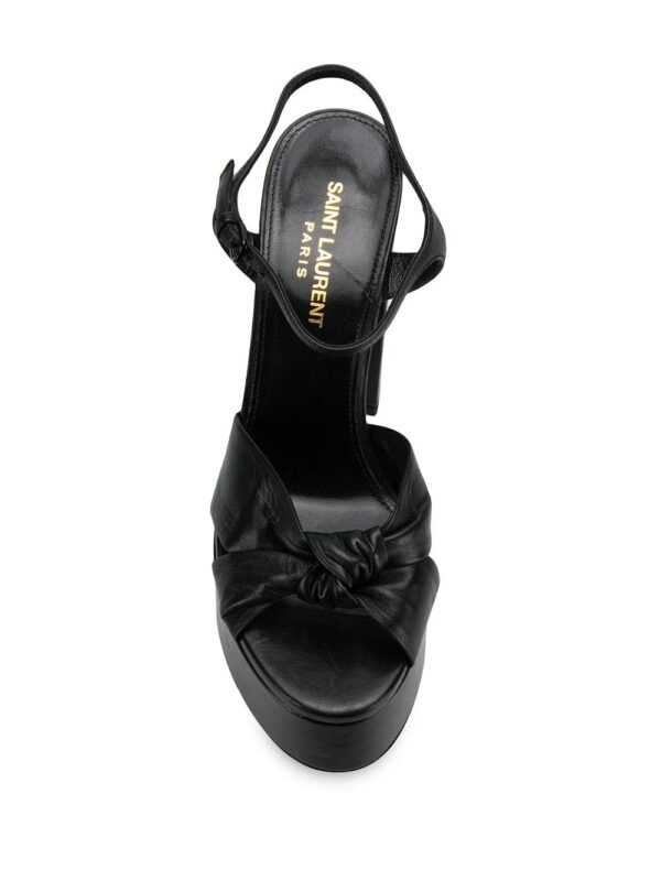 Saint Laurent knot detail 145mm platform sandals - Image 4