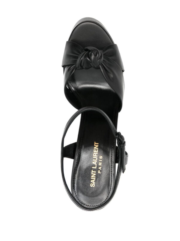Saint Laurent  145mm leather platform sandals - Image 4