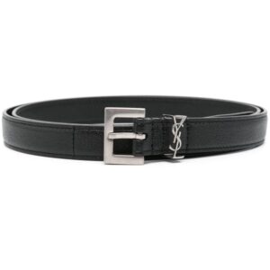 Louis Vuitton Cassandre-plaque leather belt