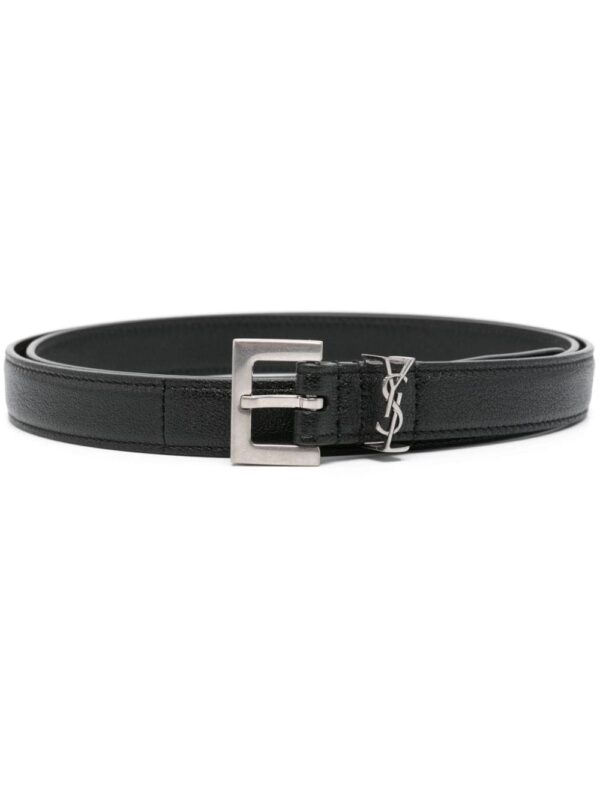 Louis Vuitton Cassandre-plaque leather belt