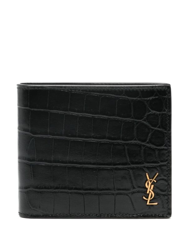 Saint Laurent Tiny Cassandre East/West leather wallet