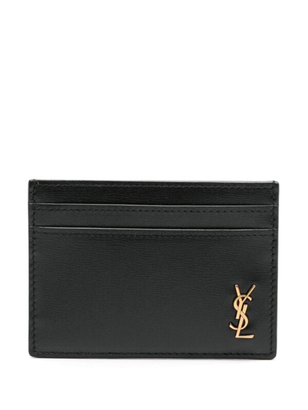 Saint Laurent Cassandre-logo leather cardholder