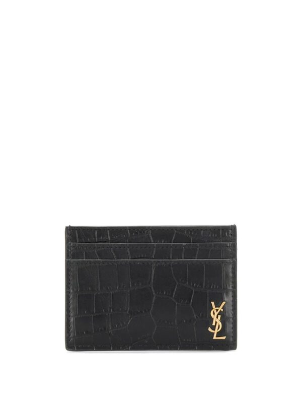 Saint Laurent  Monogram embossed card holder