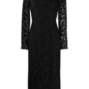 Dolce & Gabbana floral lace midi dress