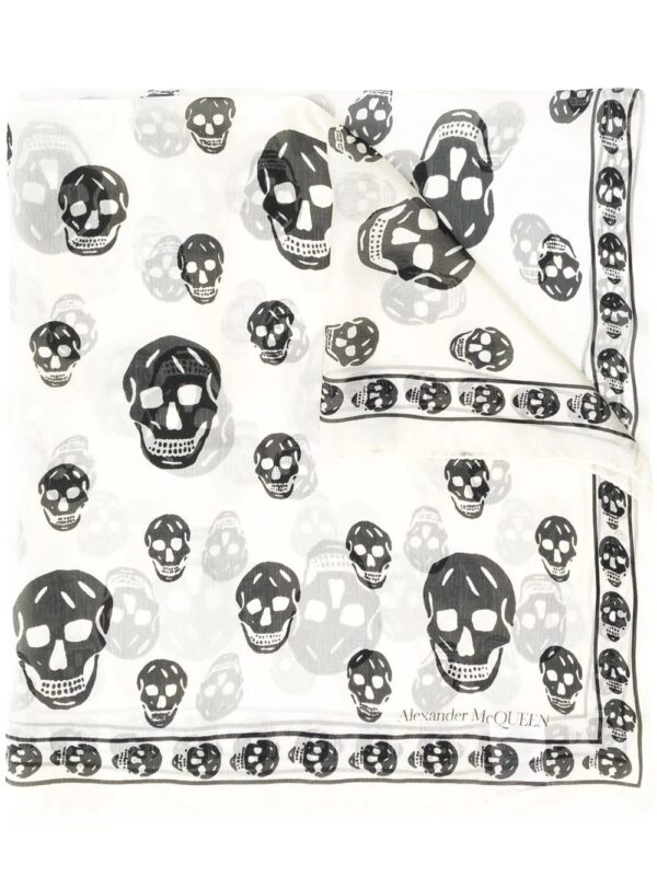 Alexander McQueen  all-over skull print scarf