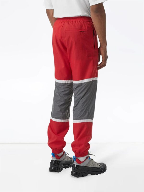 Burberry  Logo Graphic Striped Nylon Trackpants - Image 4