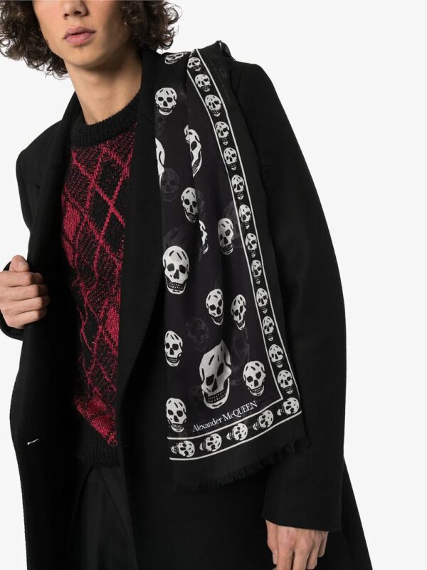 Alexander McQueen  skull print scarf - Image 2