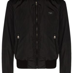 Dolce & Gabbana  logo plaque bomber jacket
