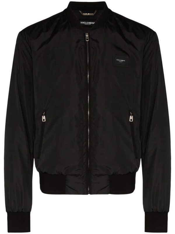 Dolce & Gabbana  logo plaque bomber jacket