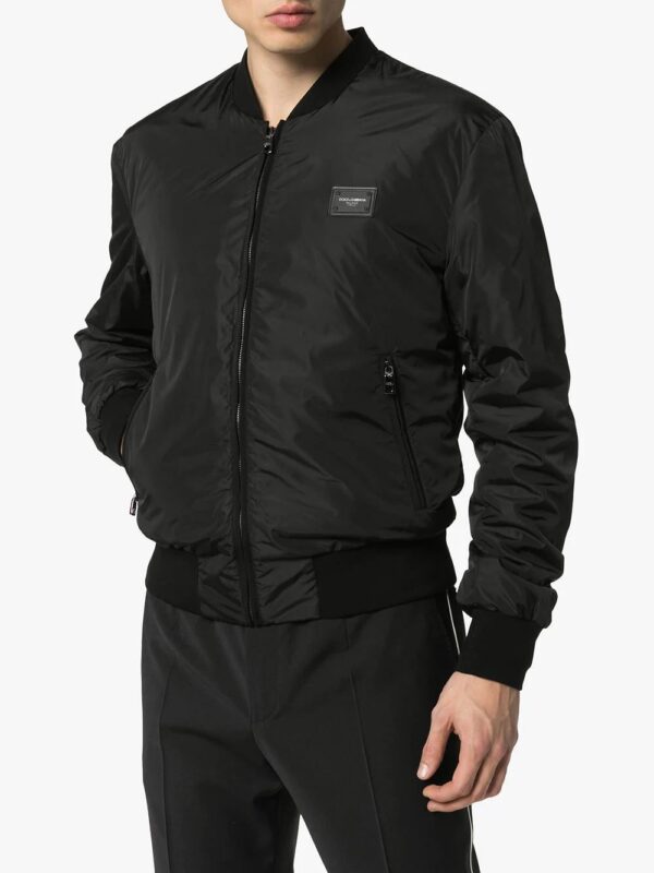 Dolce & Gabbana  logo plaque bomber jacket - Image 3